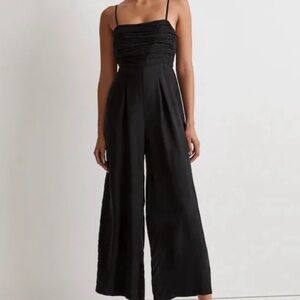 Madewell NWT Black Strappy Jumpsuit